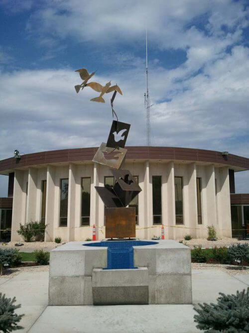 Memorial created by Taylor Made Iron Services in Elko, Nevada.