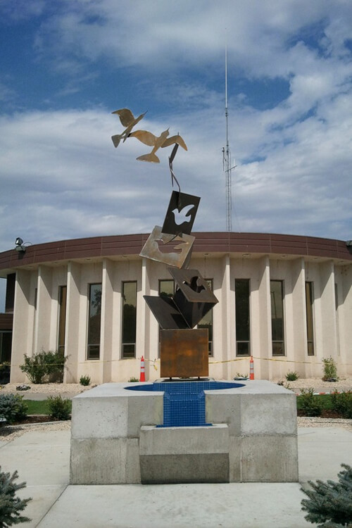 Memorial created by Taylor Made Iron Services.